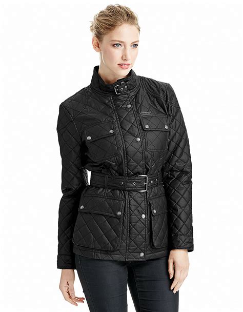 michael kors jacket black|michael kors black quilted jacket.